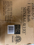 Minka Lavery 2641-575 Binsly 1 Light 11" Tall Bathroom Sconce with Clear Glass Shade - Aged Brass