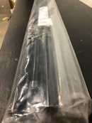 Rod desyne 100-17-992-D 120 in. - 170 in. Telescoping 1 in. Double Curtain Rod Kit in Black with Selma Finial