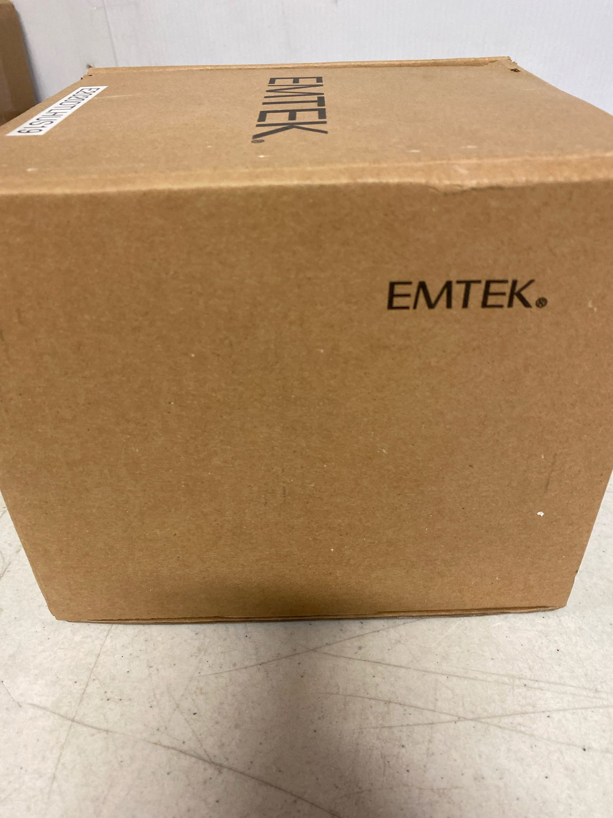 Emtek E2020US19 Single Cylinder Solid Brass Electronic Leverset from the Brass Modern Collection - Flat Black