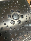 5006061931 Delta 3.0 -Spray Lumicoat Black Stainless 7.625-in Square Shower Head 1.75 GPM Lowes.com