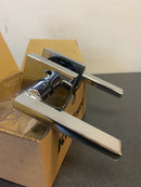 Kwikset 720HFLSQT-26 Halifax Passage Door Lever Set with Square Rose - Polished Chrome