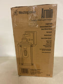 Westinghouse 6120600 Armin 16" Tall Outdoor Wall Sconce - Textured Black