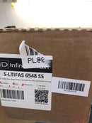 Infinity Drain S-LTIFAS 6548 SS 48" Site Sizable Stainless Steel Linear Drain Kit with Low Profile Tile Insert Frame – Includes Stainless Steel Channel and Outlet Assembly - Satin Stainless