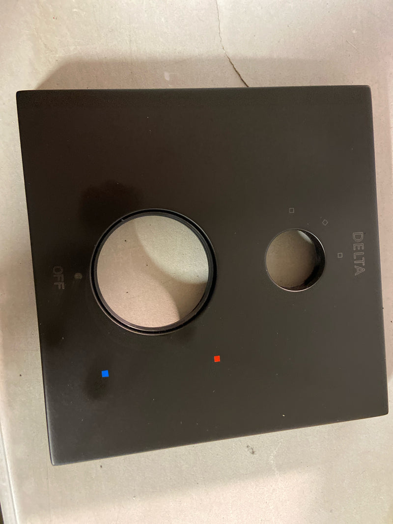 Delta T24867-BL Ara 14 Series Pressure Balanced Valve Trim with Integrated 3 Function Diverter for Two Shower Applications - Less Rough-In - Matte Black