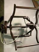 Minka Lavery 4656-579 Elyton 4 Light 16" Wide Vantage Semi-Flush Ceiling Fixture - Downton Bronze with Gold