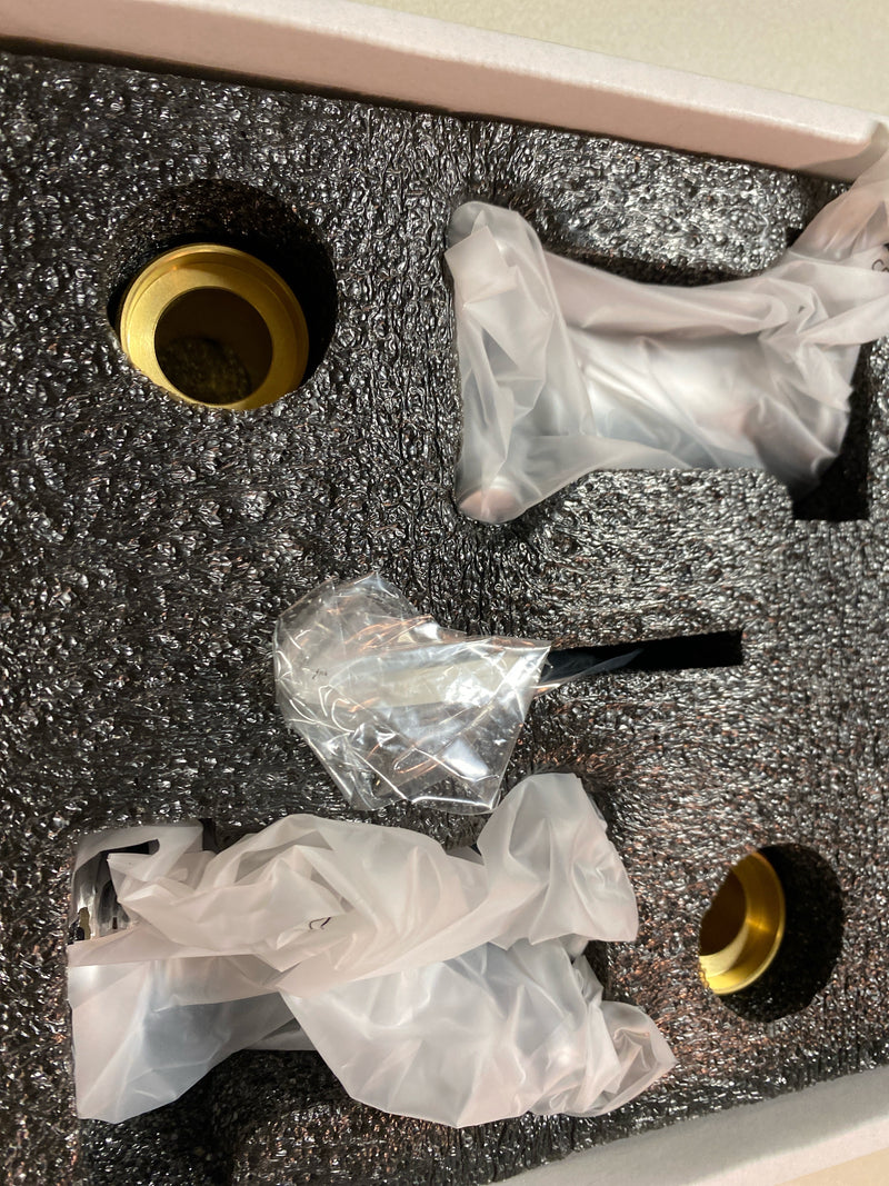 Delta H586-PR Broderick Cross Handle Kit for Wall Mount Bathroom Faucet - Lumicoat Chrome