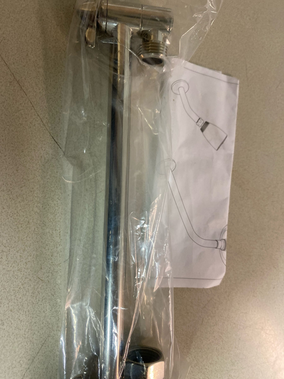Kingston Brass K153A6PN 10" Adjustable High-Low Shower Arm - Polished Nickel