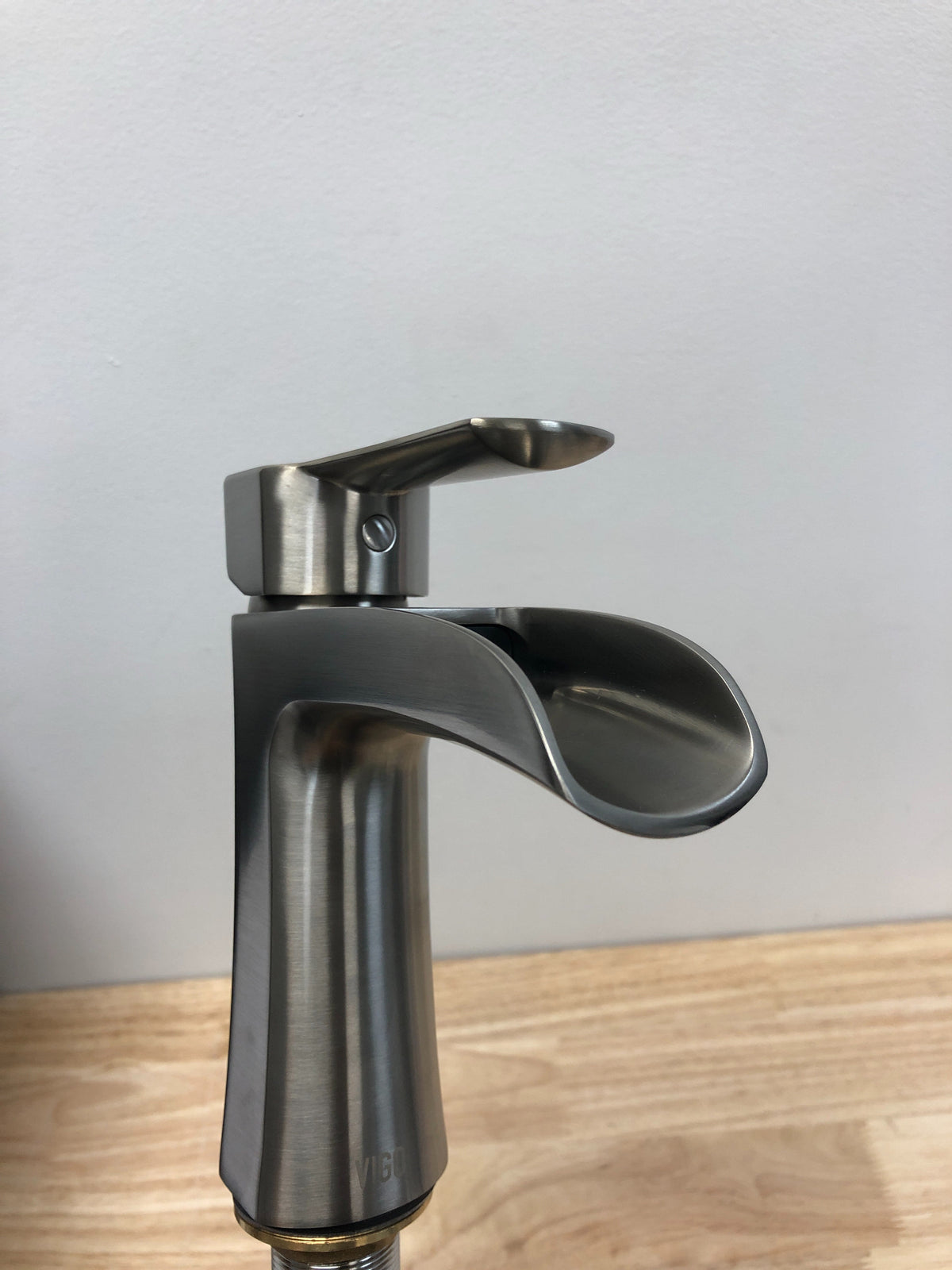 Vigo VG01041BN Paloma 1.2 GPM Single Hole Bathroom Faucet - PVD Brushed Nickel