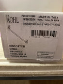 Rohl 18" Single Towel Bar In Tuscan Brass