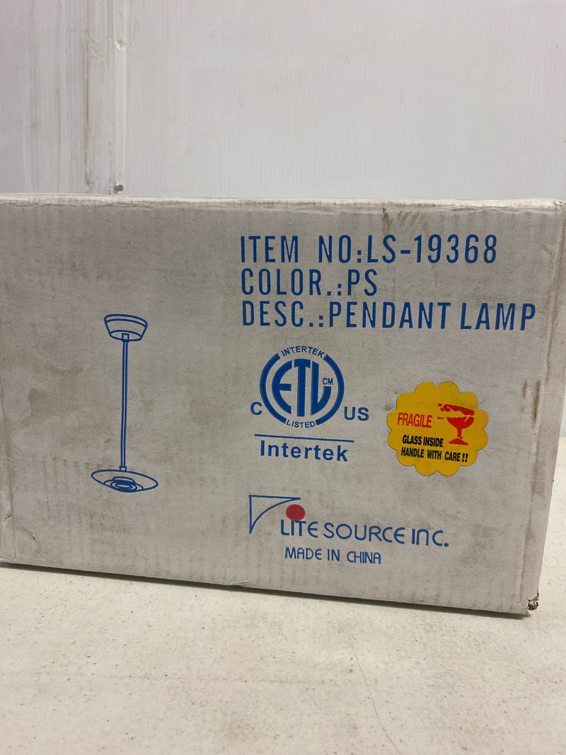 Lite Source LS-19368 Lexa Pendant, Metal, Silver