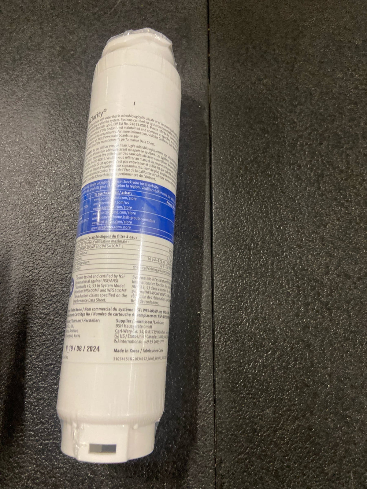 Bosch 11034152 UltraClarity Water Filter Cartridge