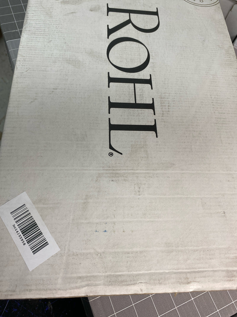 Rohl EC02D1IWSNC Eclissi 1.2 GPM Single Hole Bathroom Faucet - Satin Nickel / Polished Chrome