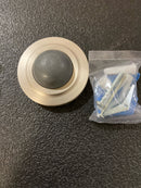 Deltana Convex Flush Bumper 2-3/8" Diameter Satin Nickel