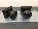 Emtek 8261NWUS10B Norwich Privacy Door Knob Set with Wilshire Rose from the Brass Classic Collection - Oil Rubbed Bronze