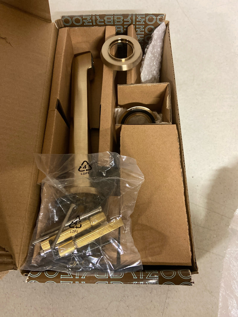 Brizo T65898LF-GLLHP-ECO Levoir 1.2 GPM Widespread Wall Mounted Bathroom Faucet Less Handles and Drain Assembly - Luxe Gold