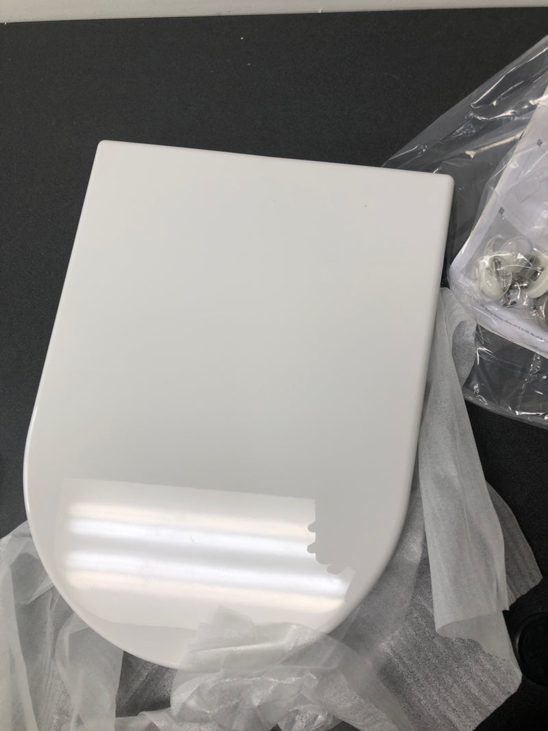 Duravit 0063390000 Starck 3 Elongated Closed-Front Toilet Seat with Soft Close - White