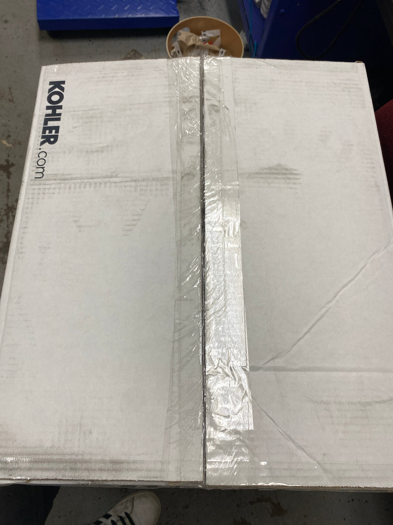 KOHLER Caxton Biscuit Undermount Oval Bathroom Sink with Overflow Drain (17-in x 12-in)