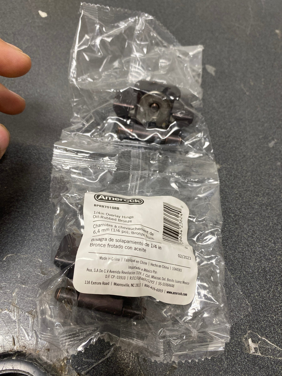 Amerock 2-Pack 3/4-in Oil-Rubbed Bronze Lift-Off Cabinet Hinge
