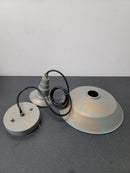 Lnc A03256 Barnyard II 1-Light Vintage Blue Rustic Farmhouse Barn Light Warehouse Pendant with Dome Shade