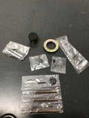 Baldwin FDSANxCONCQE190 Santa Cruz Full Dummy Full Plate Handleset with Non-Turning Dummy Interior Contemporary Knob - Satin Black