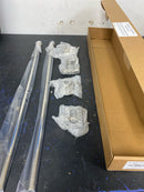 Signature Hardware 156302 Deck Mount Tub Supply Lines with Cross Handle Stops - for Copper Pipe - Polished Nickel