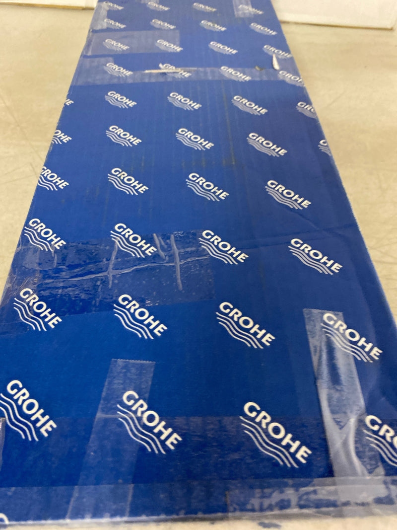 Grohe 2037000A Eurocube 1.2 GPM Widespread Bathroom Faucet with StarLight, EcoJoy, and QuickFix Technologies - Includes Pop-Up Drain Assembly - Starlight Chrome