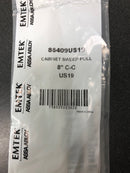 Emtek 86409 sweep 8" center to center handle cabinet pull - black