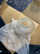 VOLUME LIGHTING GS-27 3 3/4 and Dome-Shaped Clear Ribbed Glass GS-27