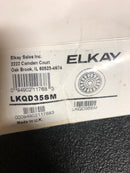 Elkay LKQD35SM Polymer 3-1/2" Disposer Flange with Removable Basket Strainer and Rubber Stopper - Silvermist