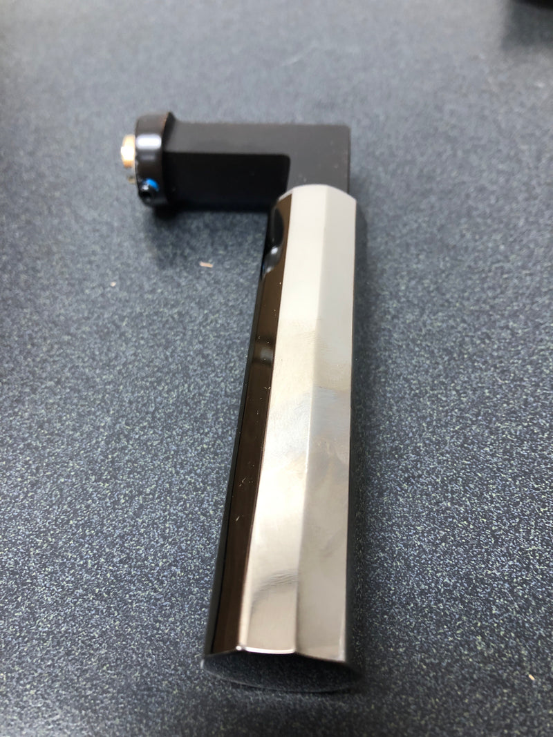 Emtek C520FAUS10B Faceted Privacy Door Lever Set from the SELECT Brass Collection with CF Mechanism - Oil Rubbed Bronze