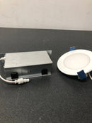 Halo HLB4069FS1EMWR HLB 4 in. Adjustable CCT Canless IC Rated Dimmable Indoor, Outdoor Integrated LED Recessed Light Kit