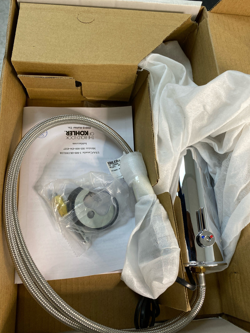 Kohler K-13474-CP Touchless Single Hole Bathroom Faucet with Insight Technology - Without Drain Assembly - Polished Chrome