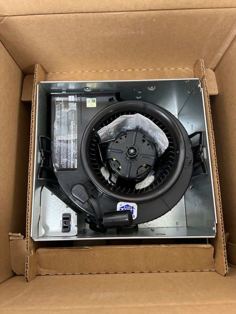 Broan AE50 InVent Series 50 CFM 0.5 Sone Ceiling Mounted HVI Certified Bath Fan - White