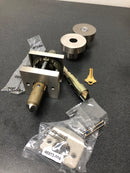 Baldwin ENCONCSR150 Contemporary Single Cylinder Keyed Entry Door Knob with Square Rose - Satin Nickel