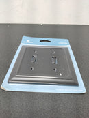 Liberty 64217 Black 2-Gang Toggle Wall Plate (1-Pack)