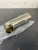 Miseno MNOTSND200ZBN 6-1/2" Non-Diverting Tub Spout - PVD Brushed Nickel