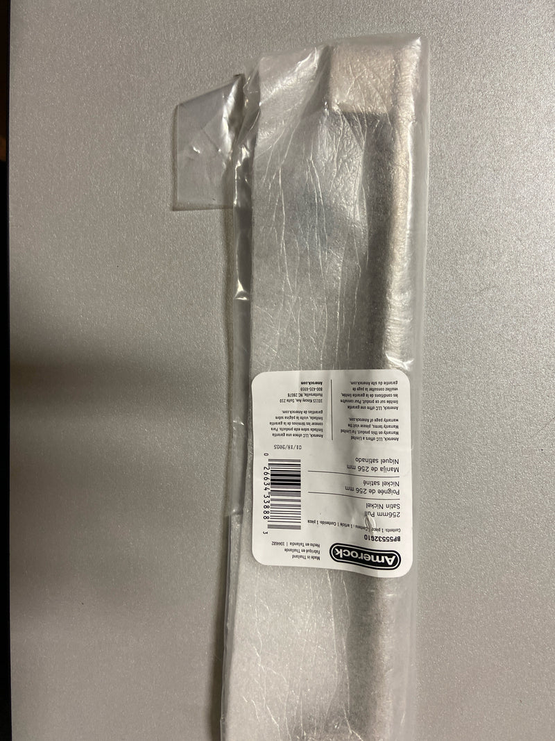 Amerock BP55532G10 Versa 10-1/16 Inch Center to Center Handle Cabinet Pull - Satin Nickel