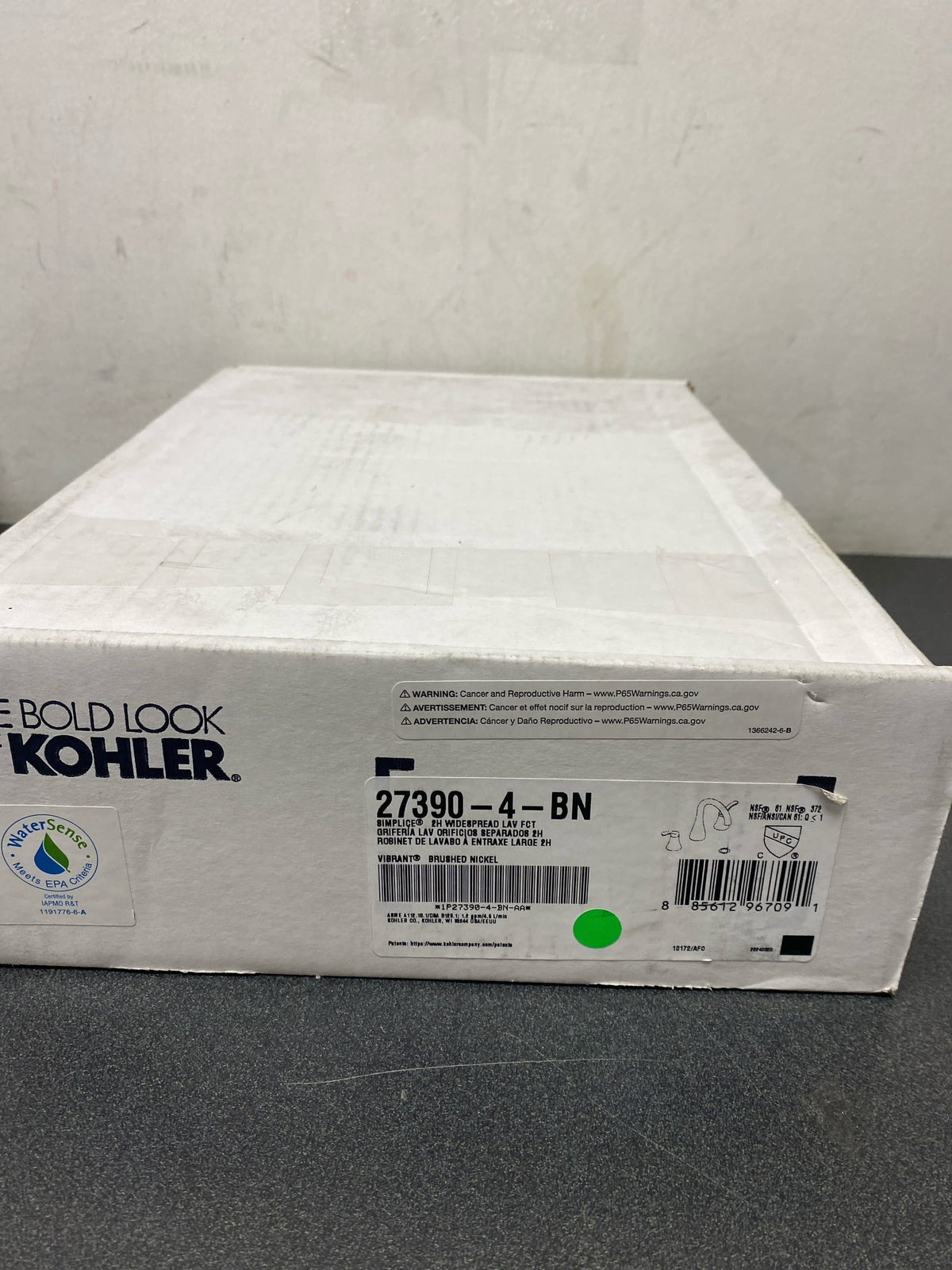 Kohler 27390-4-BN SIMPLICEWidespread bathroom sink faucet, 1.2 GPM, Vibrant Brushed Nickel