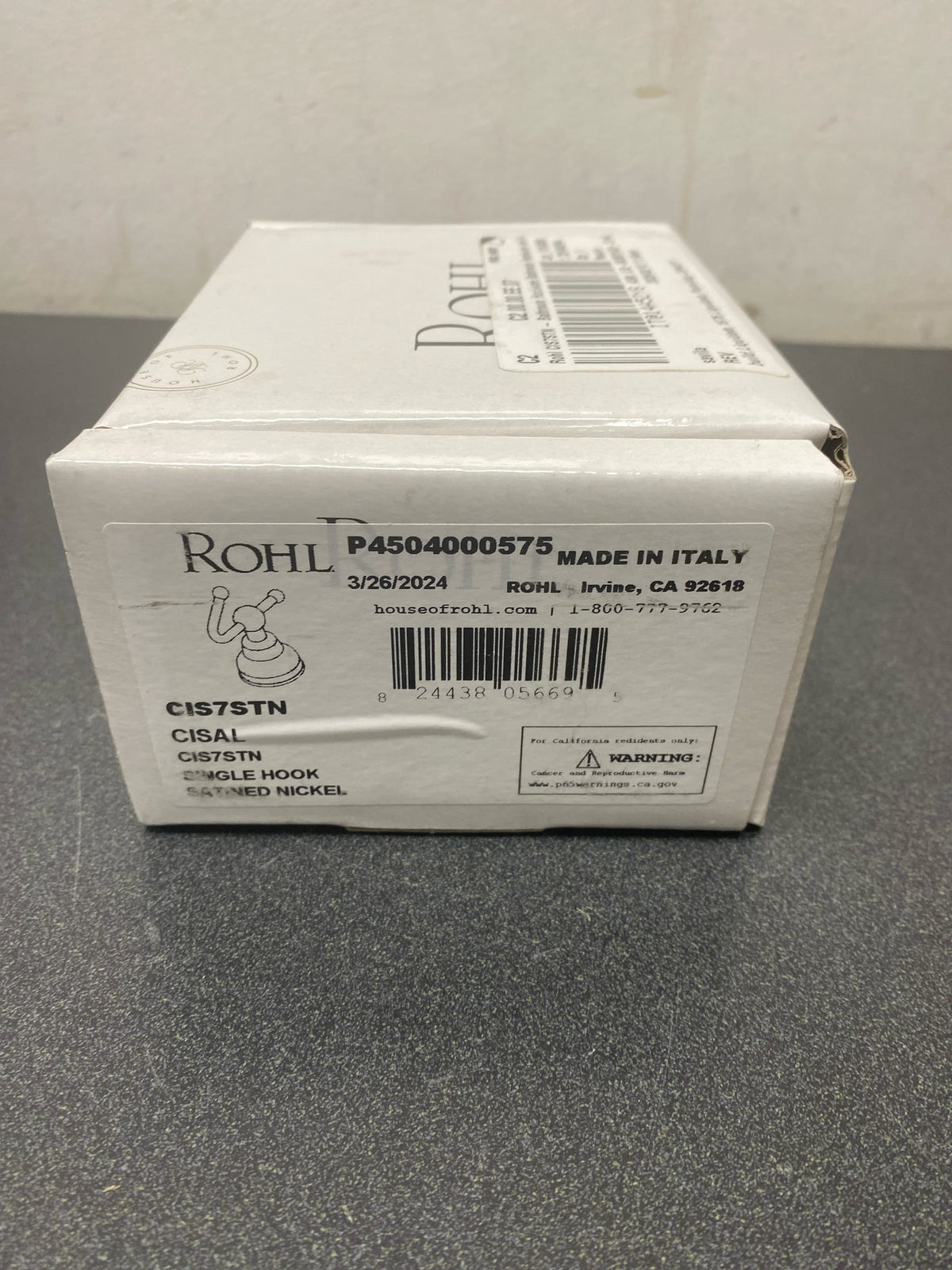 Rohl CIS7STN Bath Accessories, Satin Nickel