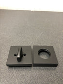 Emtek 4820ROUUS19 Baden Sectional Single Cylinder Keyed Entry Handleset with Round Interior Knob - Flat Black