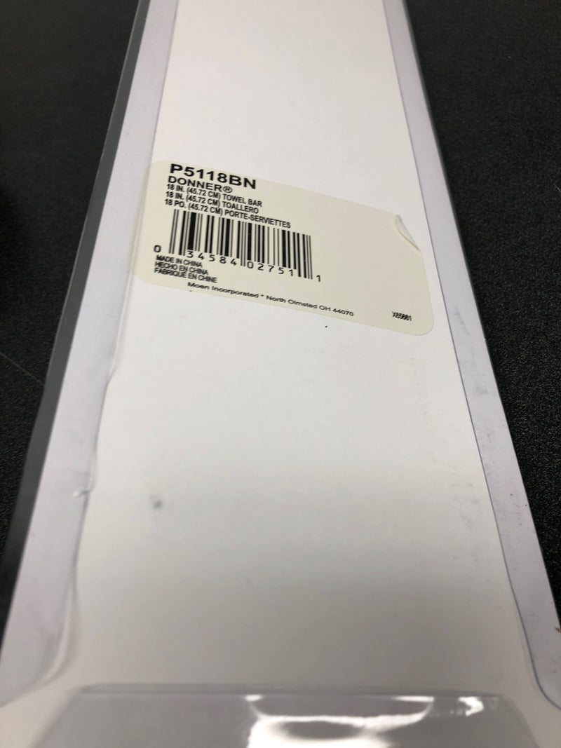 Moen P5118BN 18" Towel Bar from the Donner Collection - Brushed Nickel