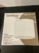 Fifth and main lighting HD-1950-WH Abyss 7 in. 1-Light Matte White Flush Mount