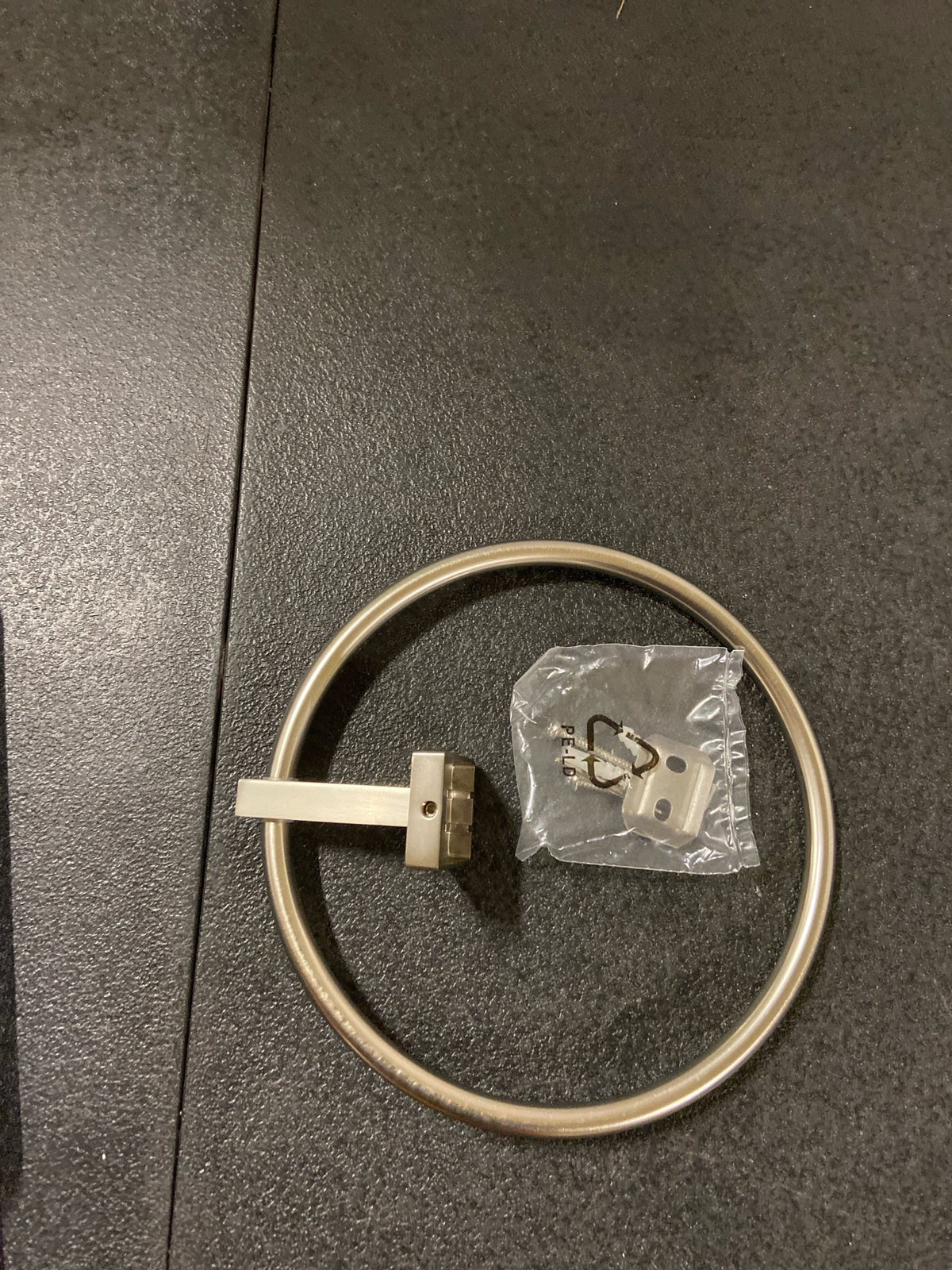 Signature Hardware 353691 Helsinki 7-1/2" Wall-Mounted Towel Ring - Brushed Nickel