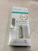 Sleek socket 9-M-OVSZ-W 8 ft. 3-Outlet Cord and Plug Concealer with Cord Management Kit