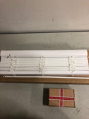 Home decorators collection 10793478552481 White Cordless Faux Wood Blinds for Windows with 2 in. Slats - 24.75 in. W x 64 in. L (Actual Size 24.25 in W x 64 in L)