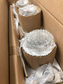 Progress lighting P300048-009 Calhoun Collection 30-1/4 in. 4-Light Brushed Nickel Clear Glass Farmhouse Urban Industrial Bathroom Vanity Light