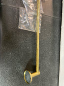 Rohl LO1/24ULB Lombardia 24" Towel Bar - Unlacquered Brass (Living Finish)