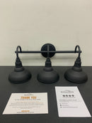 Kenroy Home 93515BL Dale 3 Light 24" Wide Bathroom Vanity Light - Black