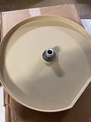 Rev-A-Shelf 6271-20-15-52 Classic 20" Polymer D Shaped Lazy Susan Shelf - Shelf ONLY - Almond