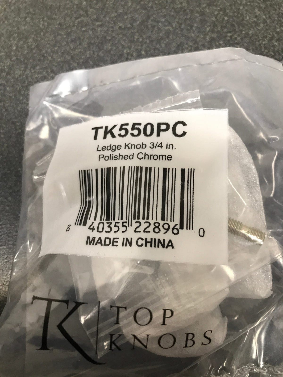 Top Knobs TK550PC Glacier 3/4 Inch Square Cabinet Knob from the Mercer Collection - Polished Chrome